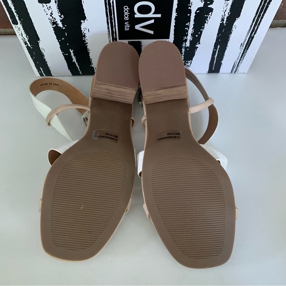 DV By Dolce Vita Womens Kelso Synthetic Strappy block Heel sandals US 8.5 M - Picture 6 of 10